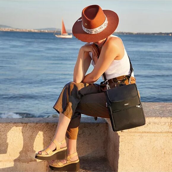 TRAVELON Anti-Theft Classic Black Small Convertible Backpack/NWT - Picture 10 of 15